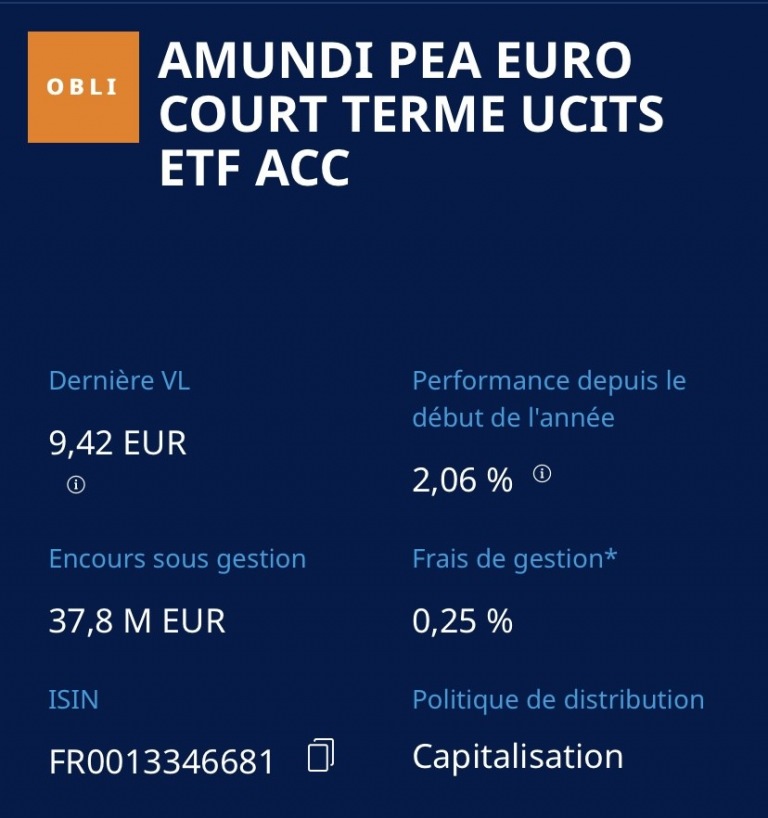 ETF monétaire OBLI d’Amundi une alternative aux livrets sur PEA Etre Riche et Independant